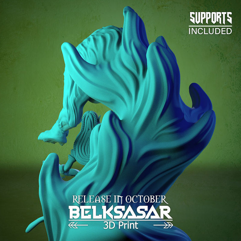 Summoner of the Wolf Spirit 3D print model_19