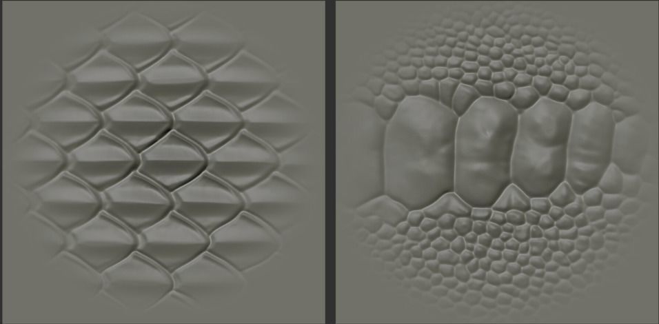 17 Reptile Skin Scale Alphas    Dragon Lizard Crocodile Snake 3D model_5