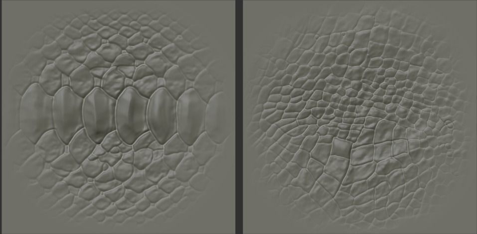 17 Reptile Skin Scale Alphas    Dragon Lizard Crocodile Snake 3D model_2