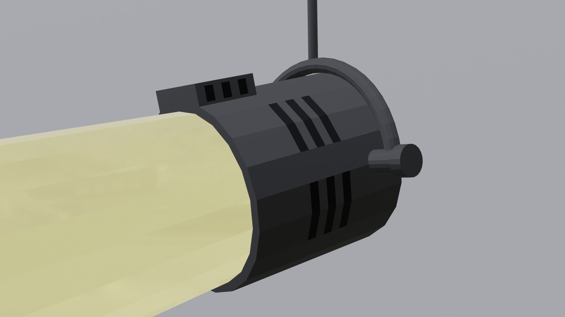 Low Poly Spotlight Low-poly 3D model_6