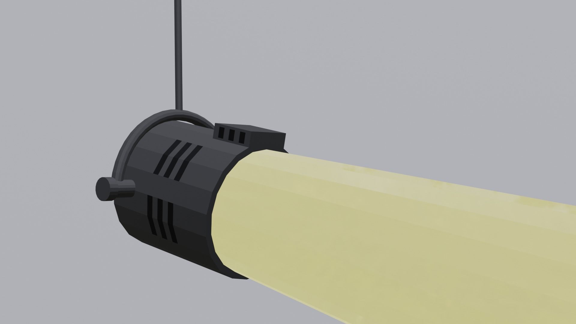 Low Poly Spotlight Low-poly 3D model_1