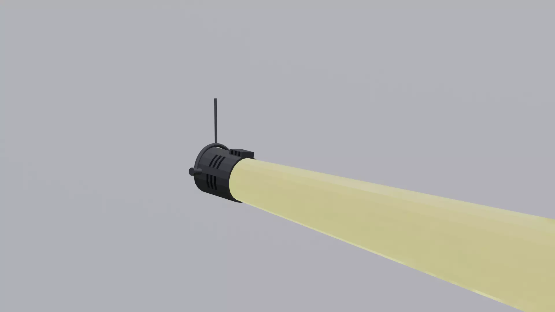 Low Poly Spotlight Low-poly 3D model_0