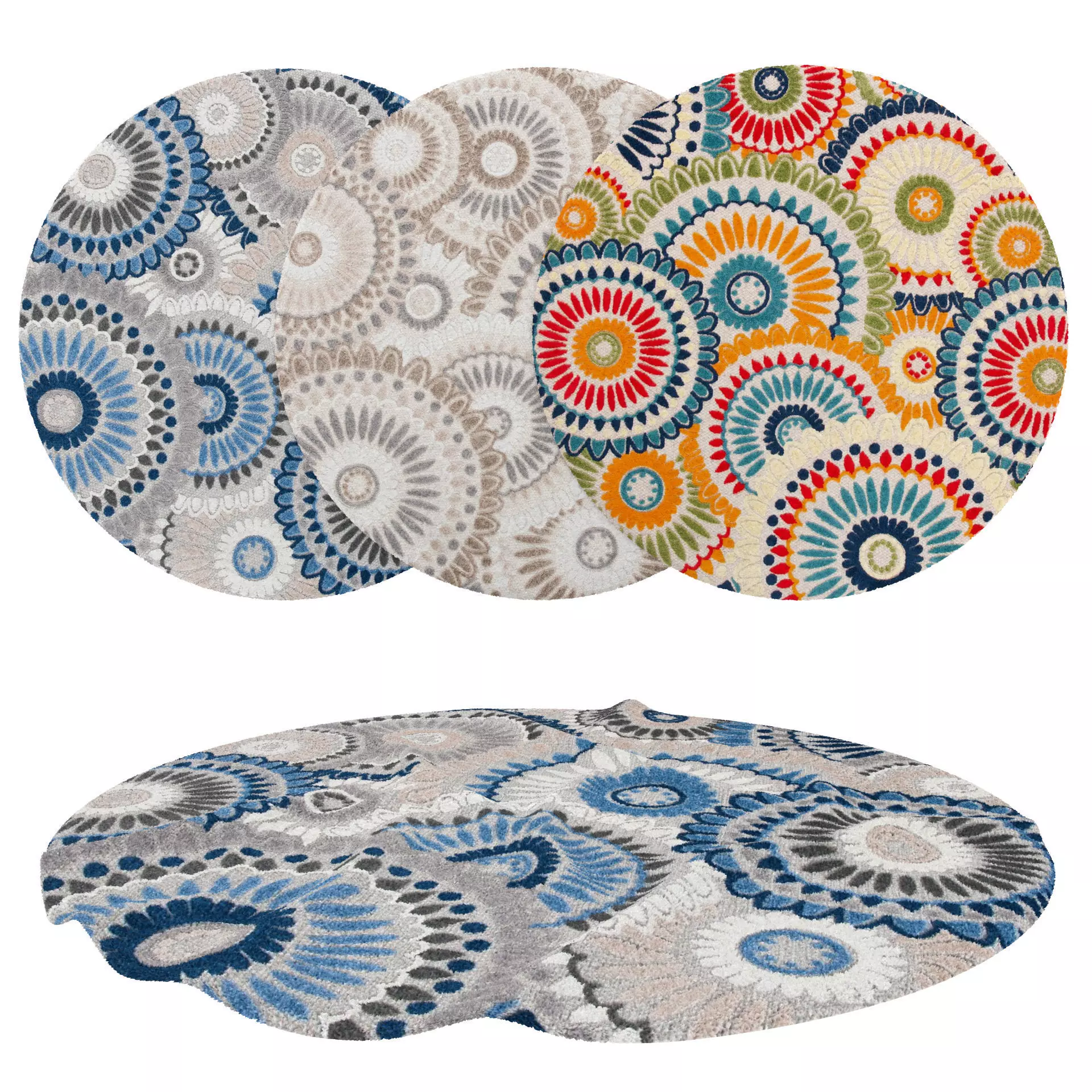 Rugs No 441 Low-poly 3D model_0