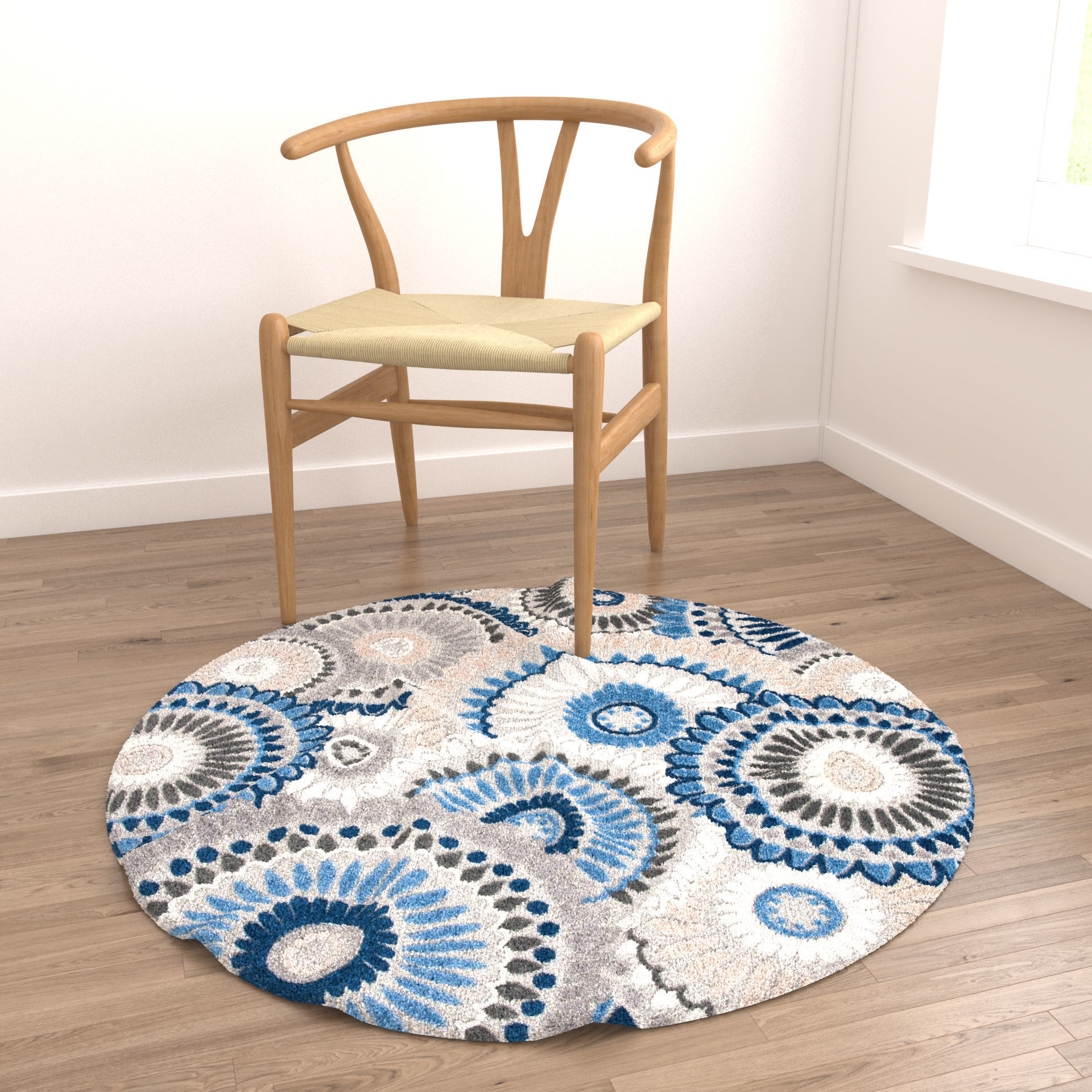 Rugs No 441 Low-poly 3D model_3
