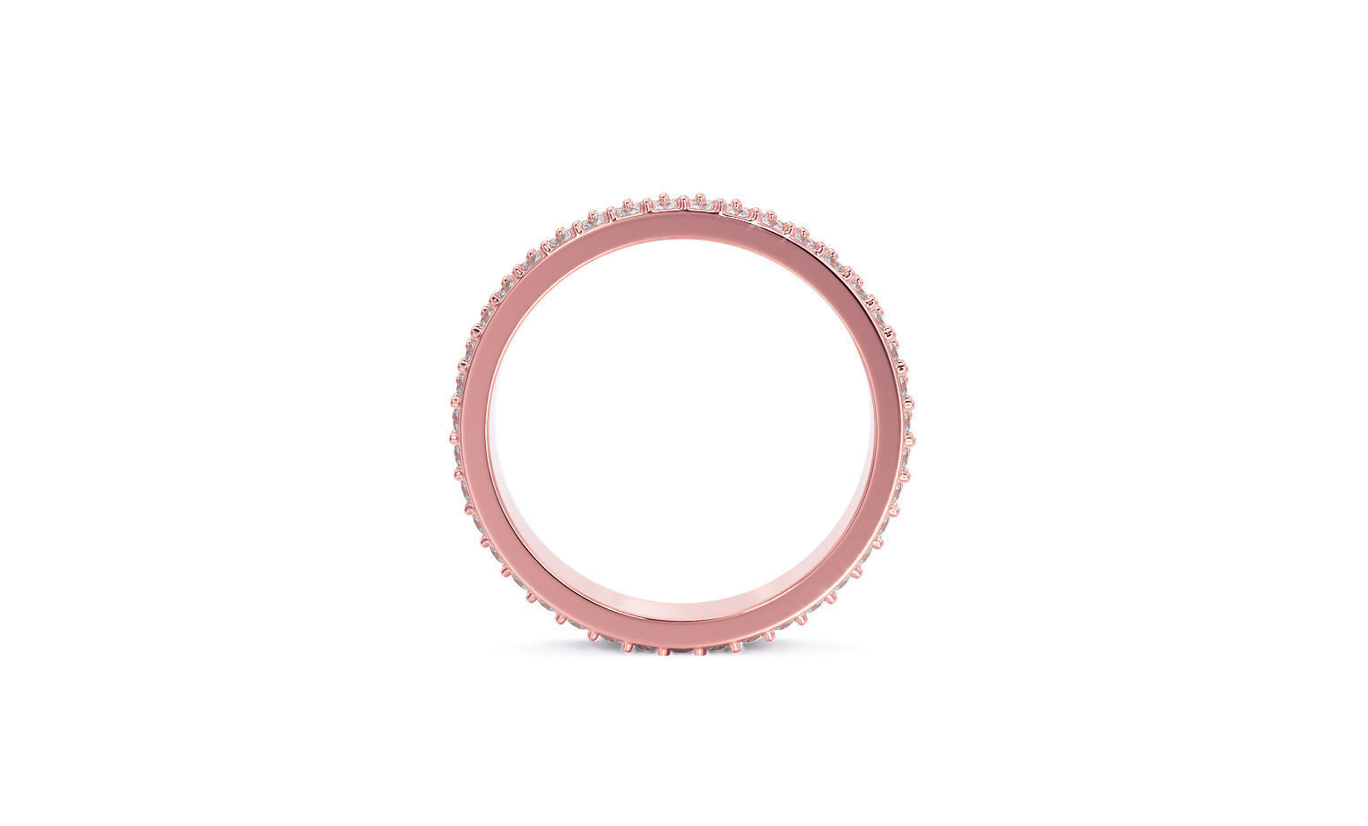 2 row diamond eternity ring with stones 3D print model_13