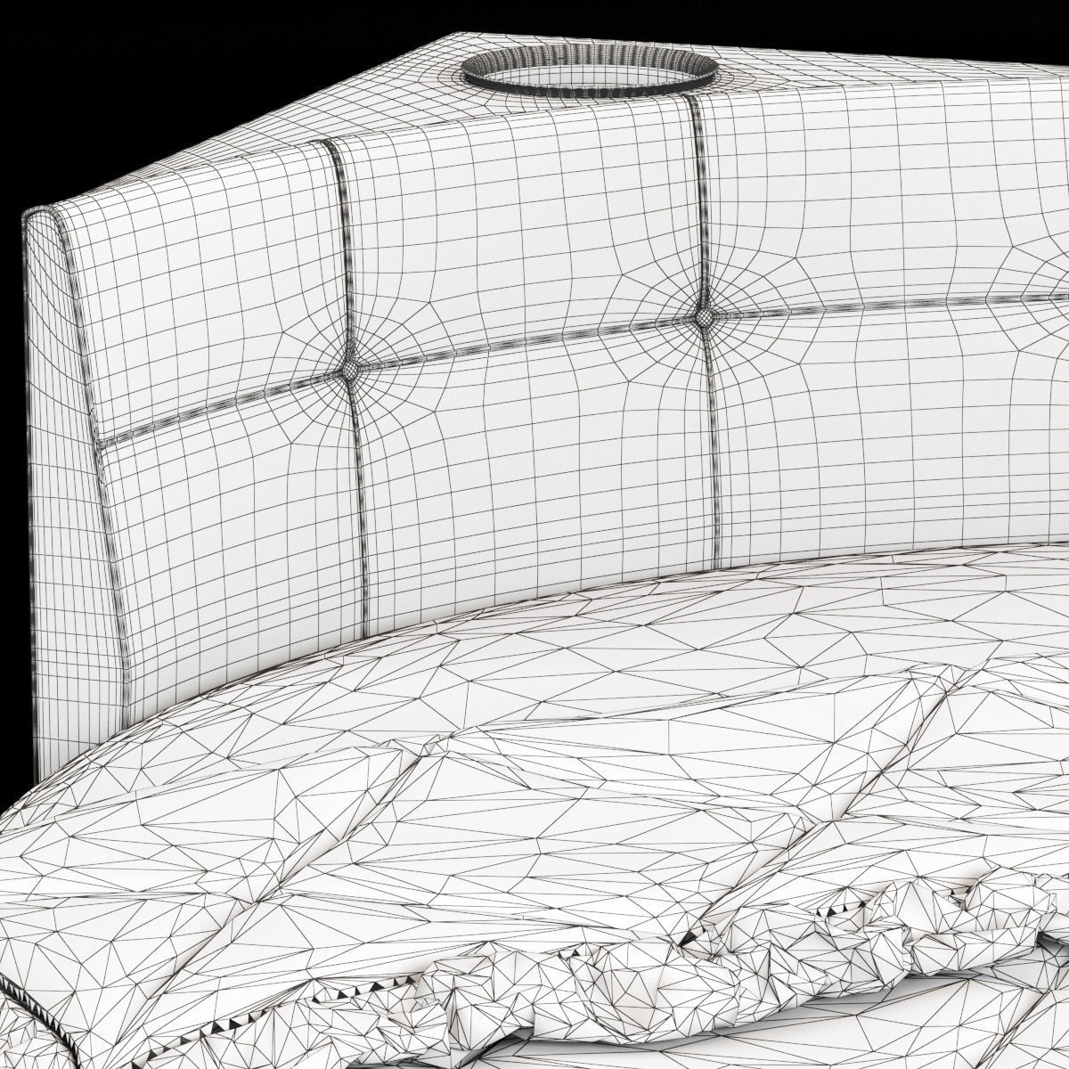Reflex Cristal bed 3D model_3