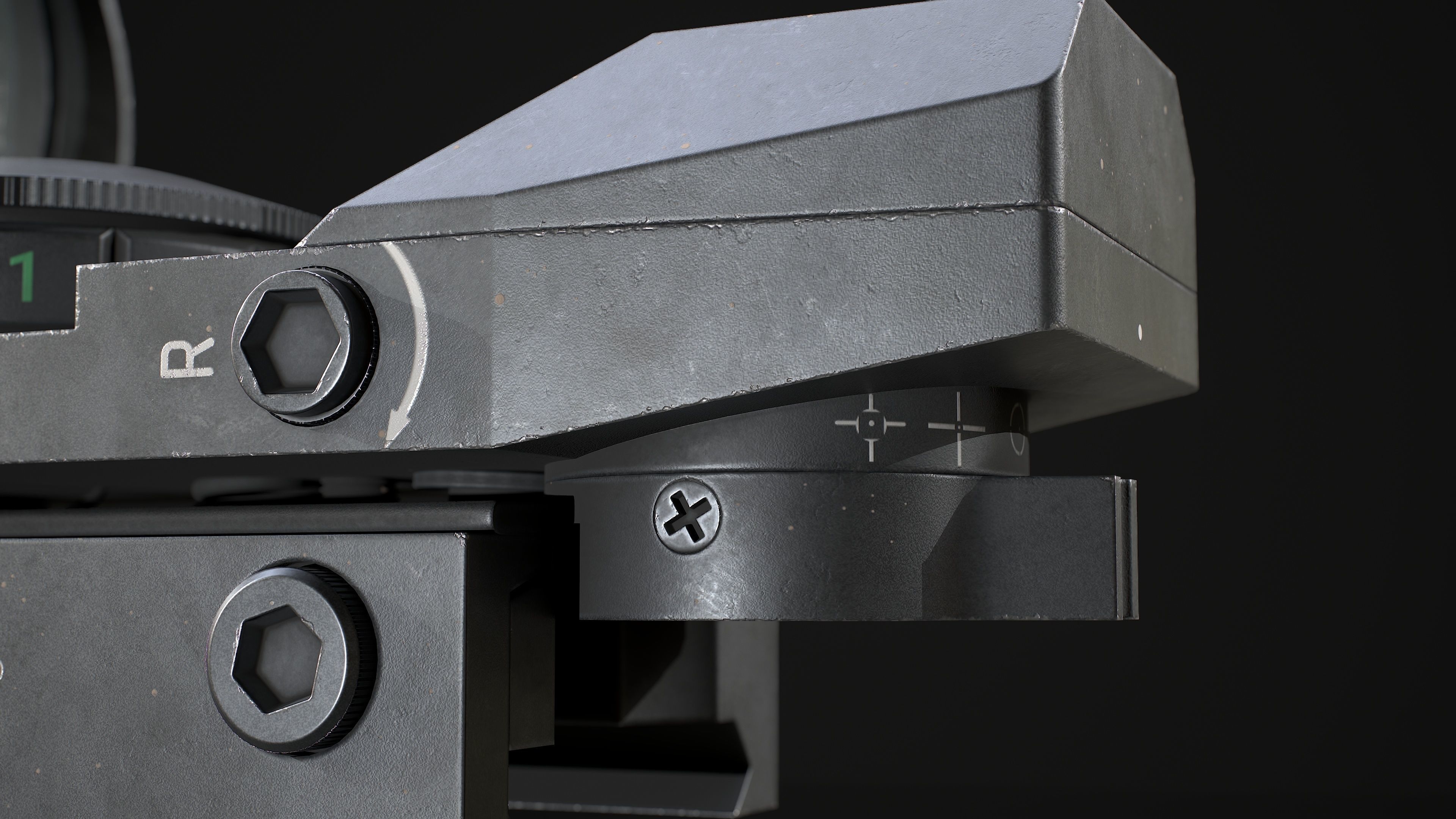 CVLIFE Reflex Red Dot Sight Low-poly 3D model_13