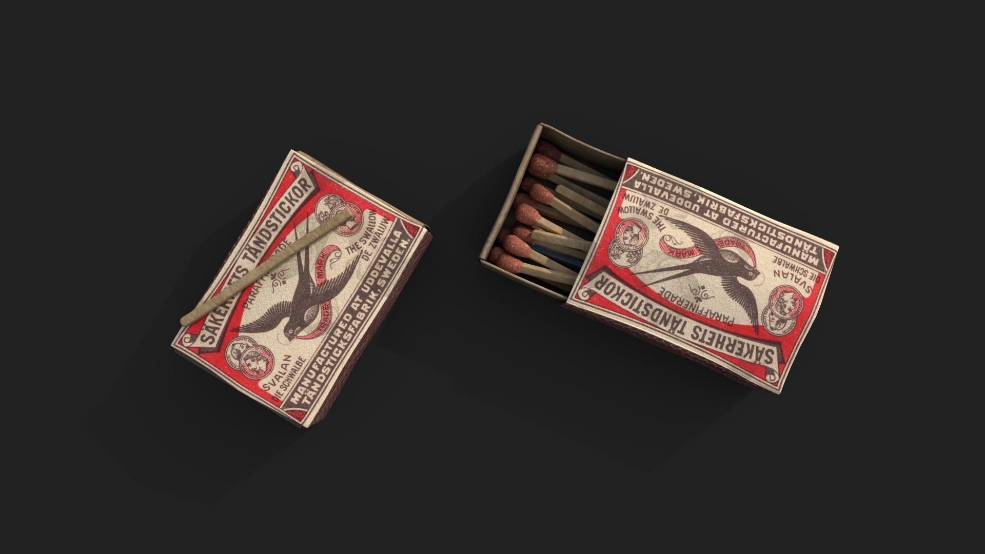 Matches - Matchbox 3D model_2