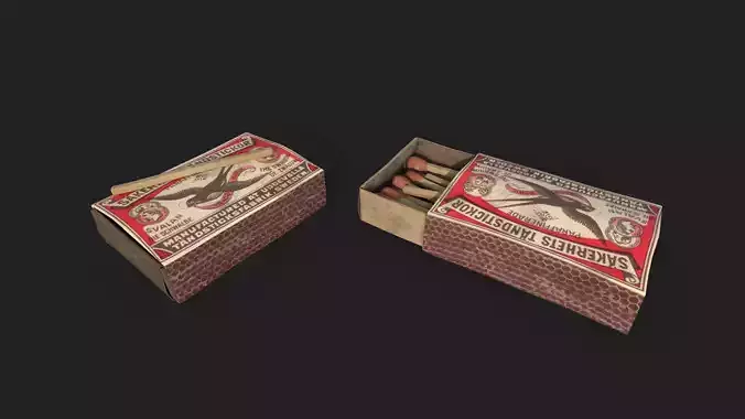 Matches - Matchbox 3D model