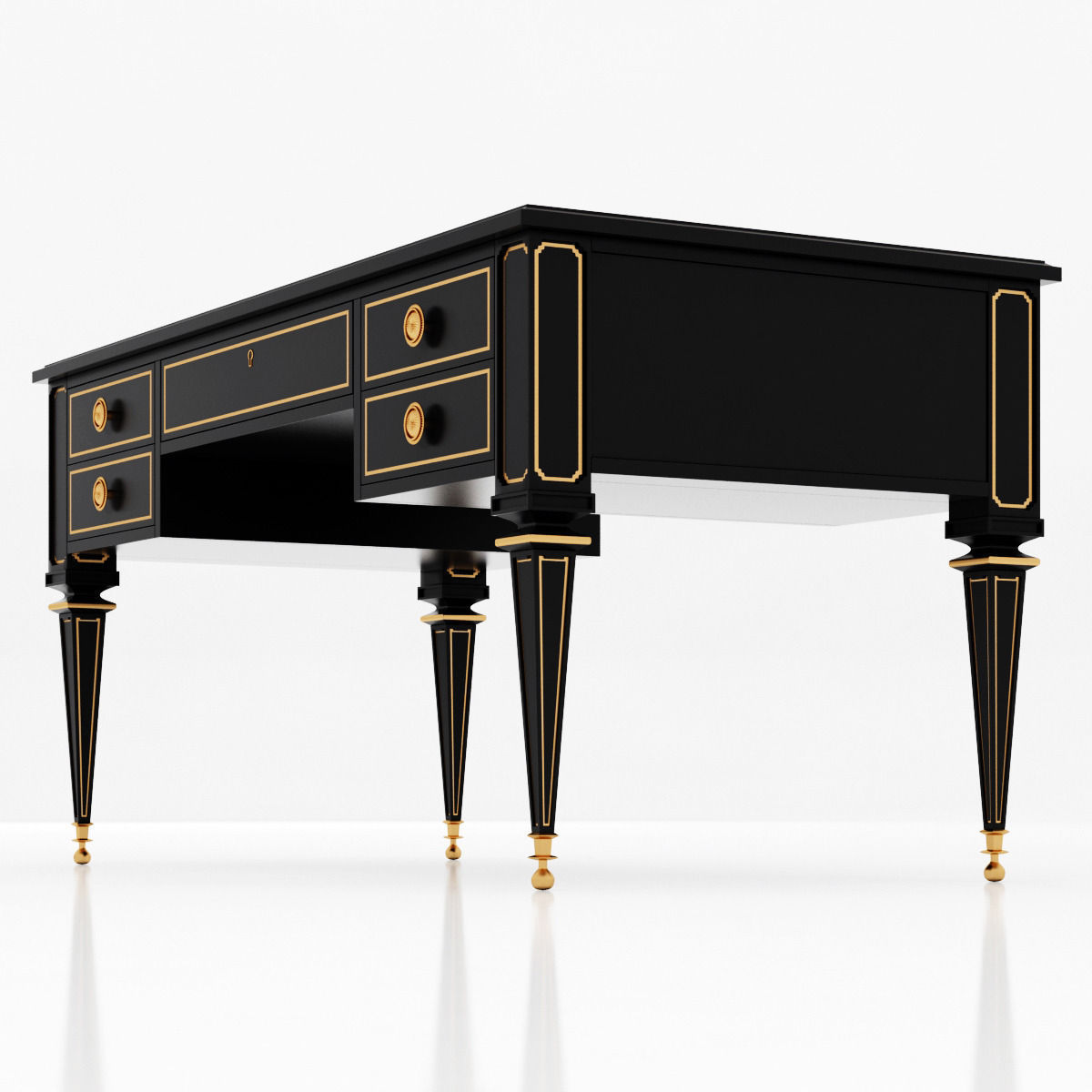 lillian august Lawrence Desk 3D model_1