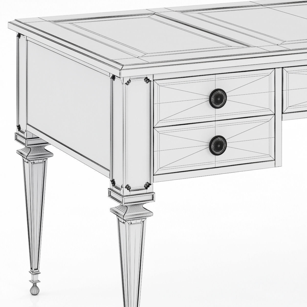 lillian august Lawrence Desk 3D model_4