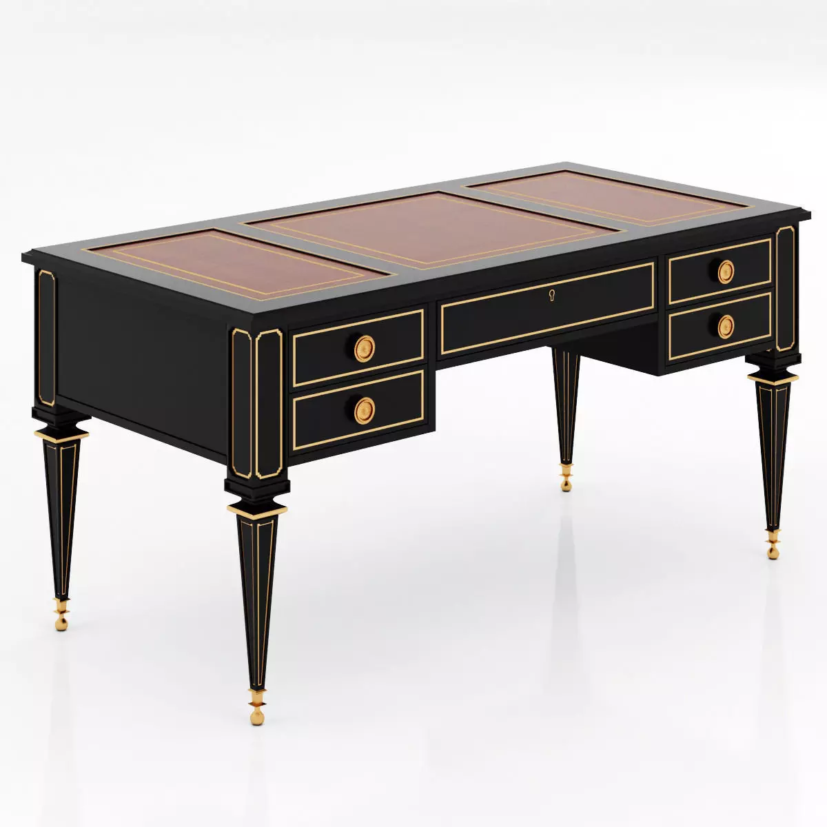 lillian august Lawrence Desk 3D model_0