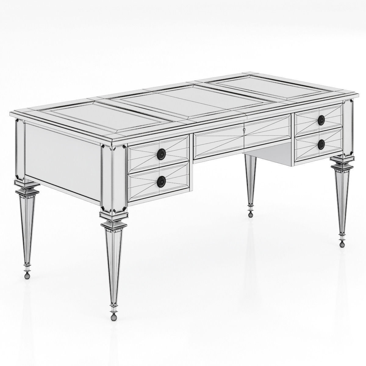 lillian august Lawrence Desk 3D model_5