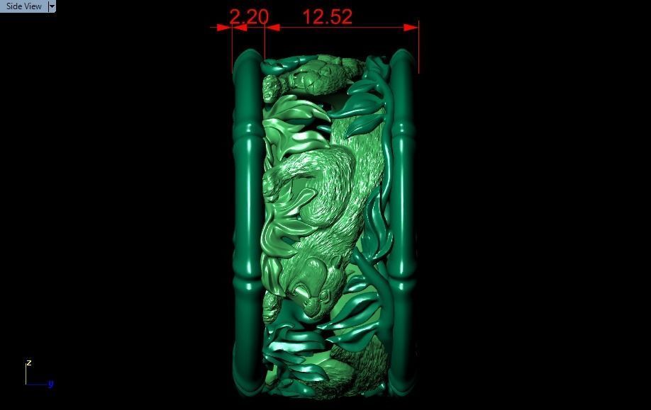 Tiger ring 3D print model_18