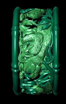 Tiger ring 3D print model_37