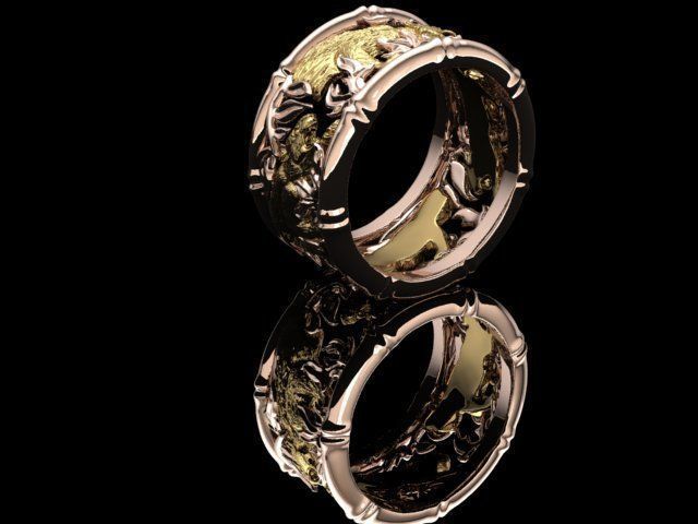 Tiger ring 3D print model_25