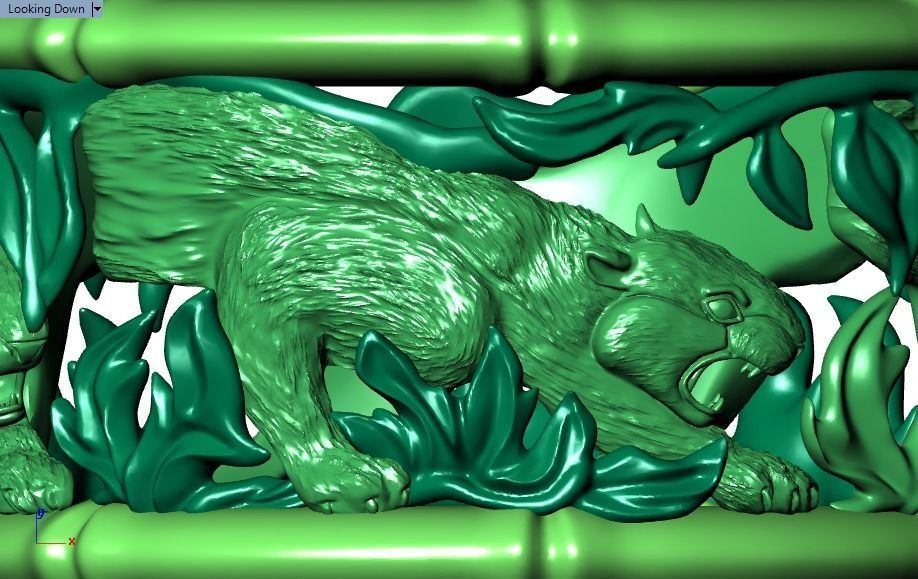 Tiger ring 3D print model_31