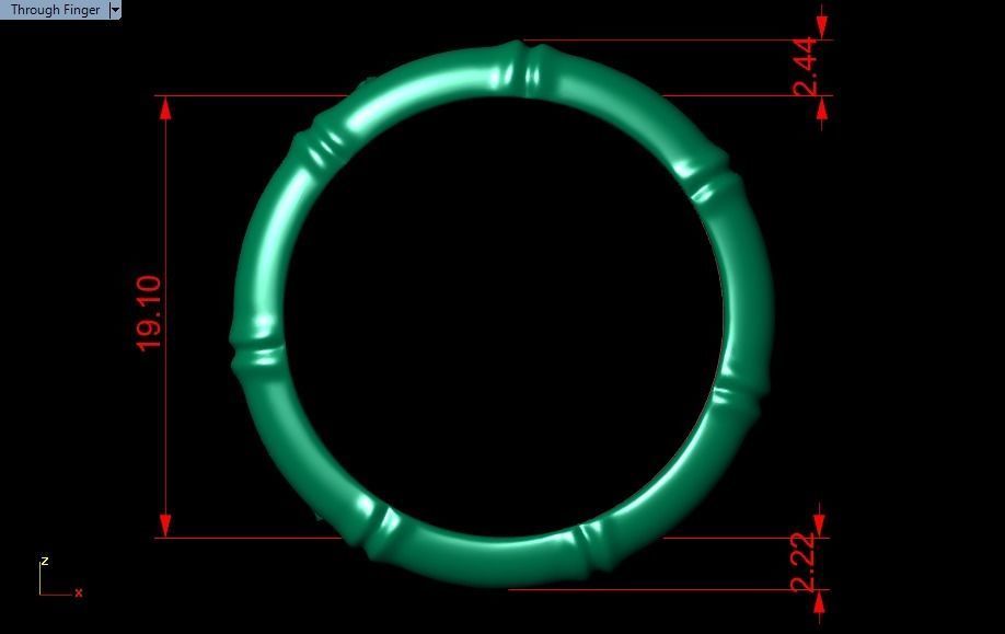 Tiger ring 3D print model_17