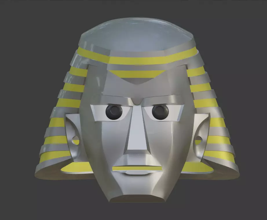 Giant Robo 3D printable helmet  3D print model_0