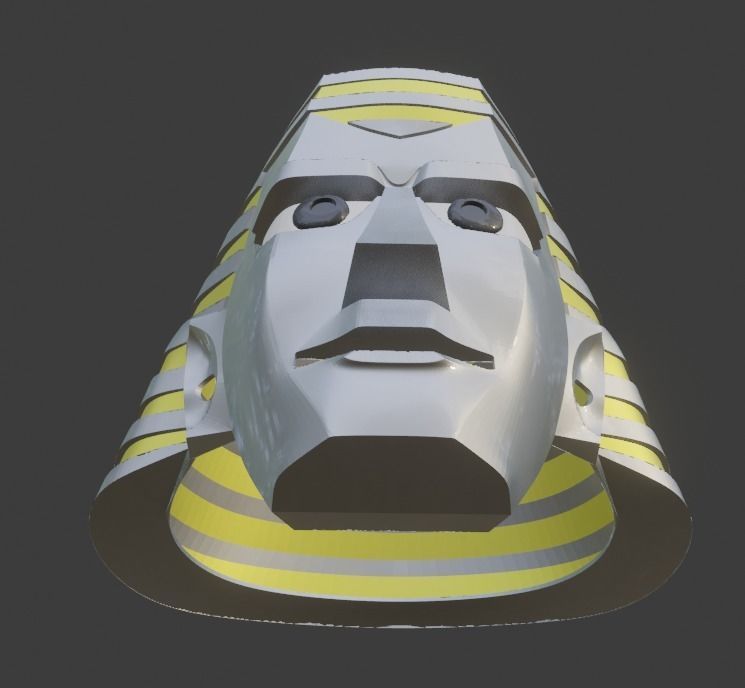 Giant Robo 3D printable helmet  3D print model_5
