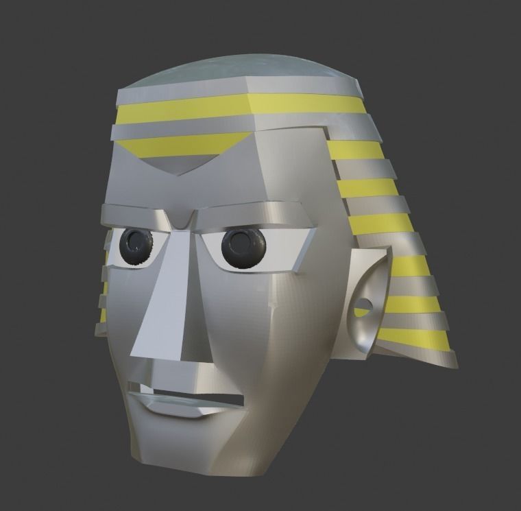 Giant Robo 3D printable helmet  3D print model_3