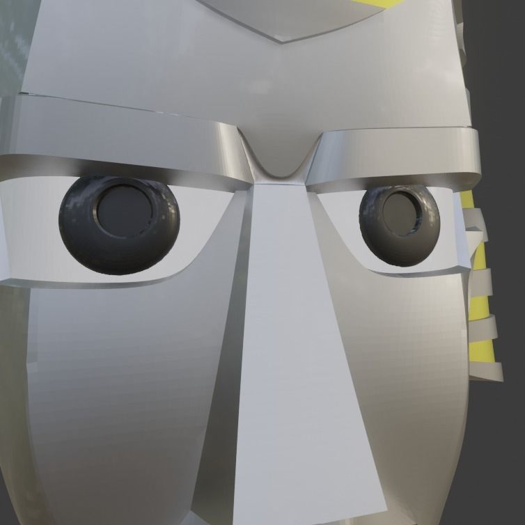 Giant Robo 3D printable helmet  3D print model_7