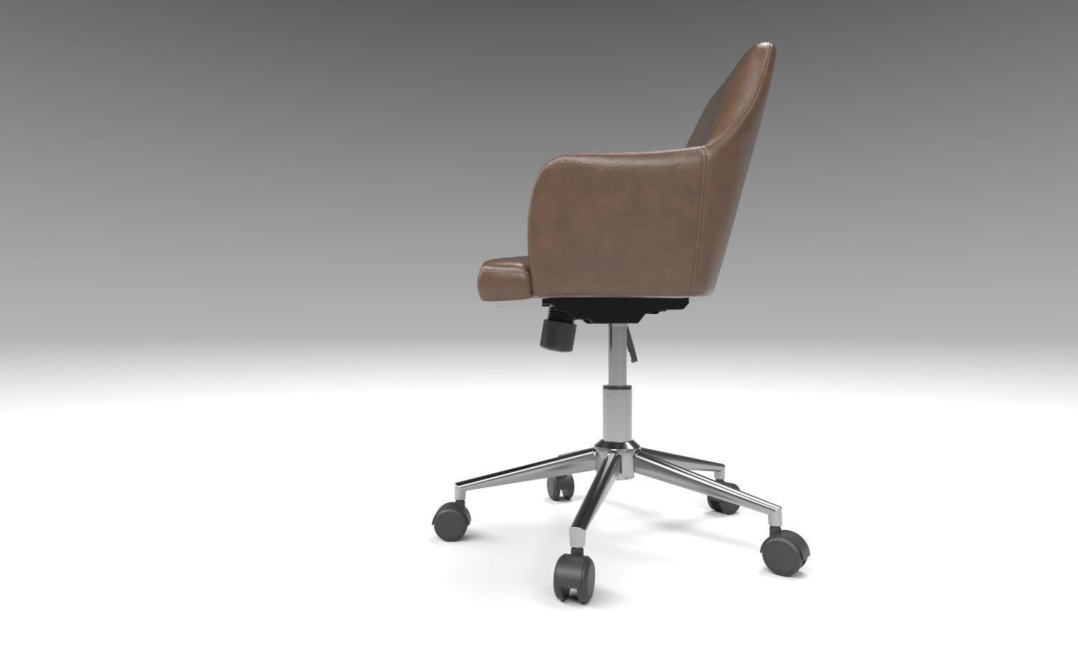 Leather Chair 3D model_4