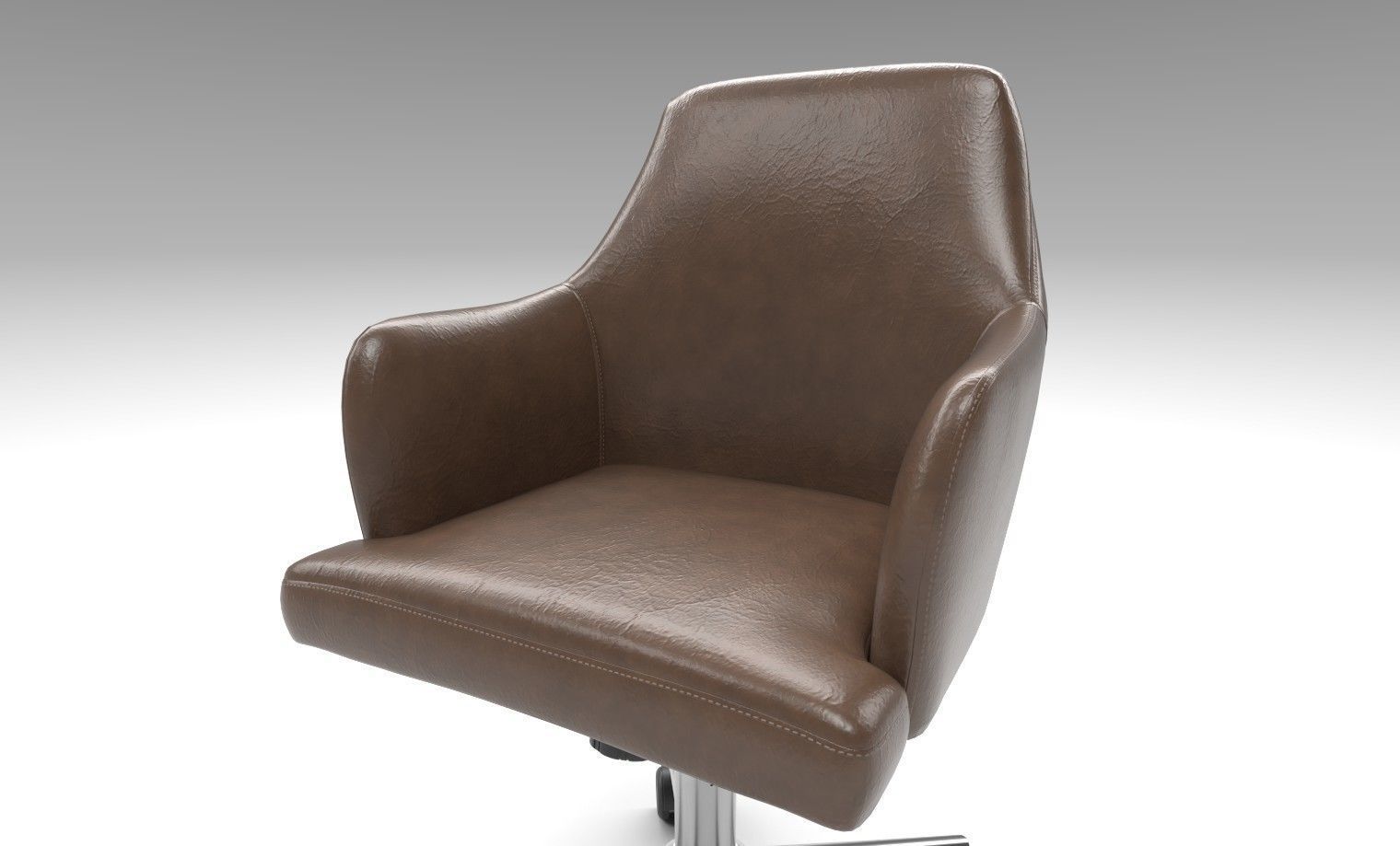 Leather Chair 3D model_2