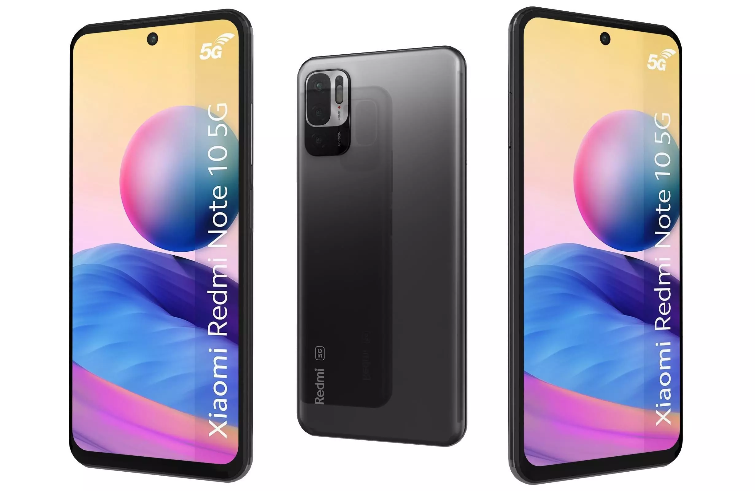 Xiaomi Redmi Note 10 5G Graphite Gray 3D model_0