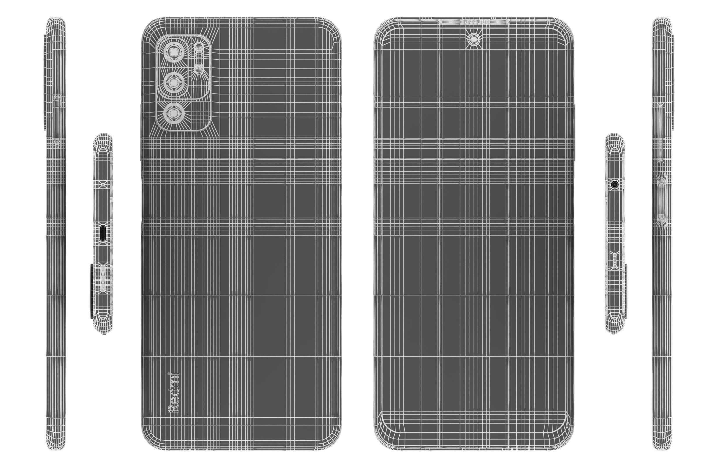 Xiaomi Redmi Note 10 5G Graphite Gray 3D model_15
