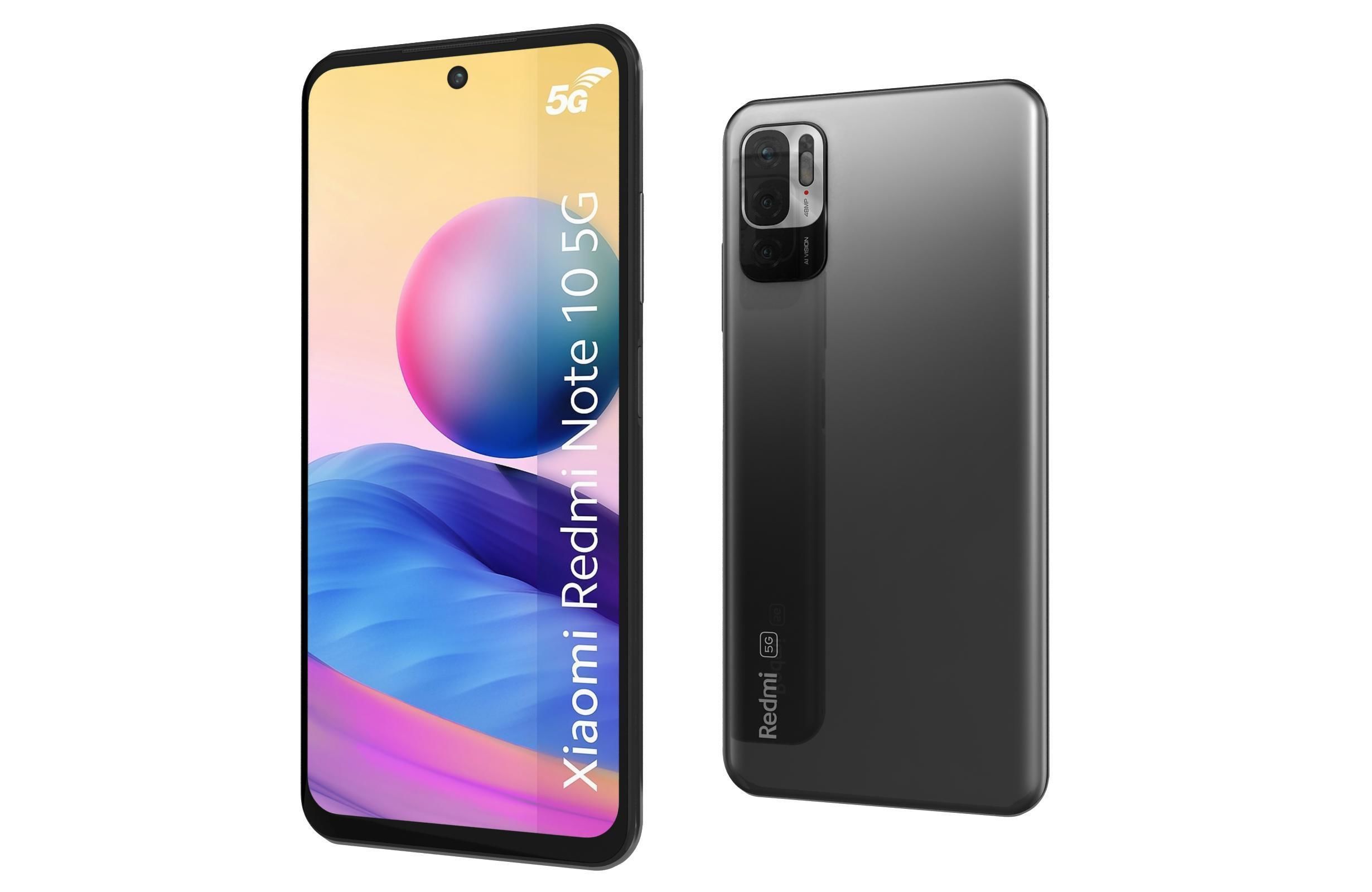 Xiaomi Redmi Note 10 5G Graphite Gray 3D model_9