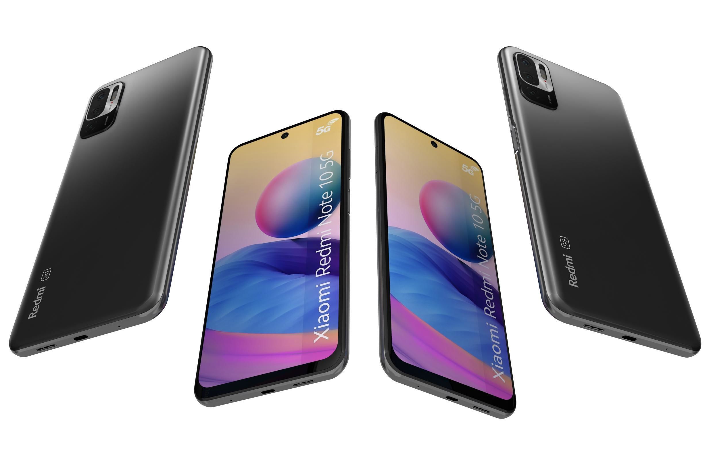 Xiaomi Redmi Note 10 5G Graphite Gray 3D model_4