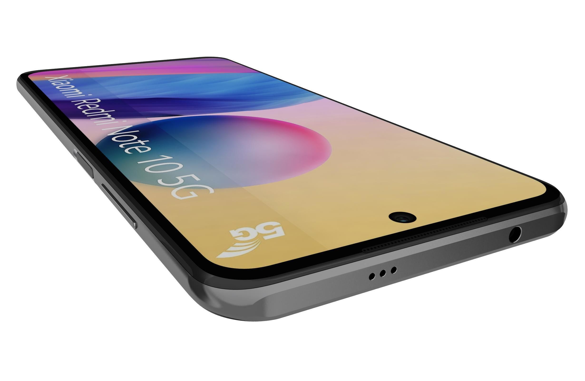 Xiaomi Redmi Note 10 5G Graphite Gray 3D model_5