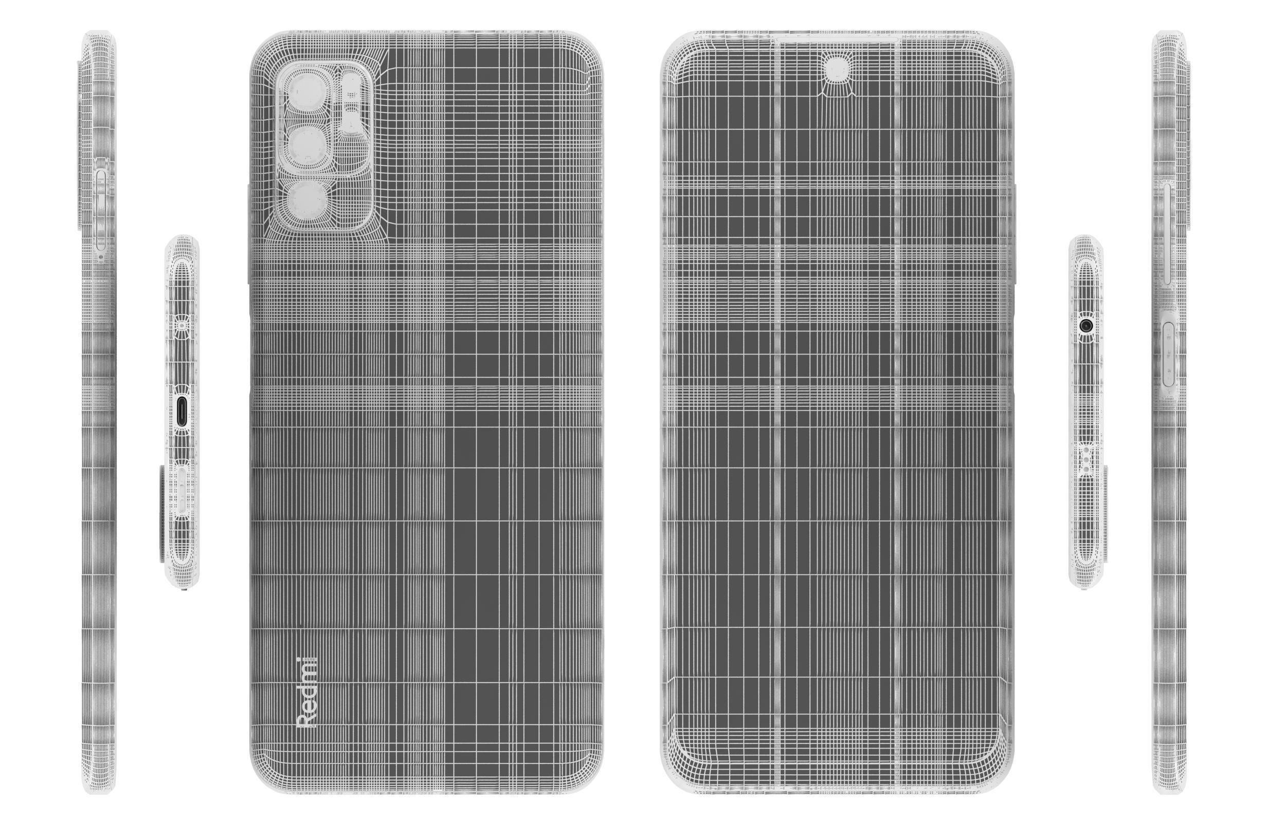 Xiaomi Redmi Note 10 5G Graphite Gray 3D model_16