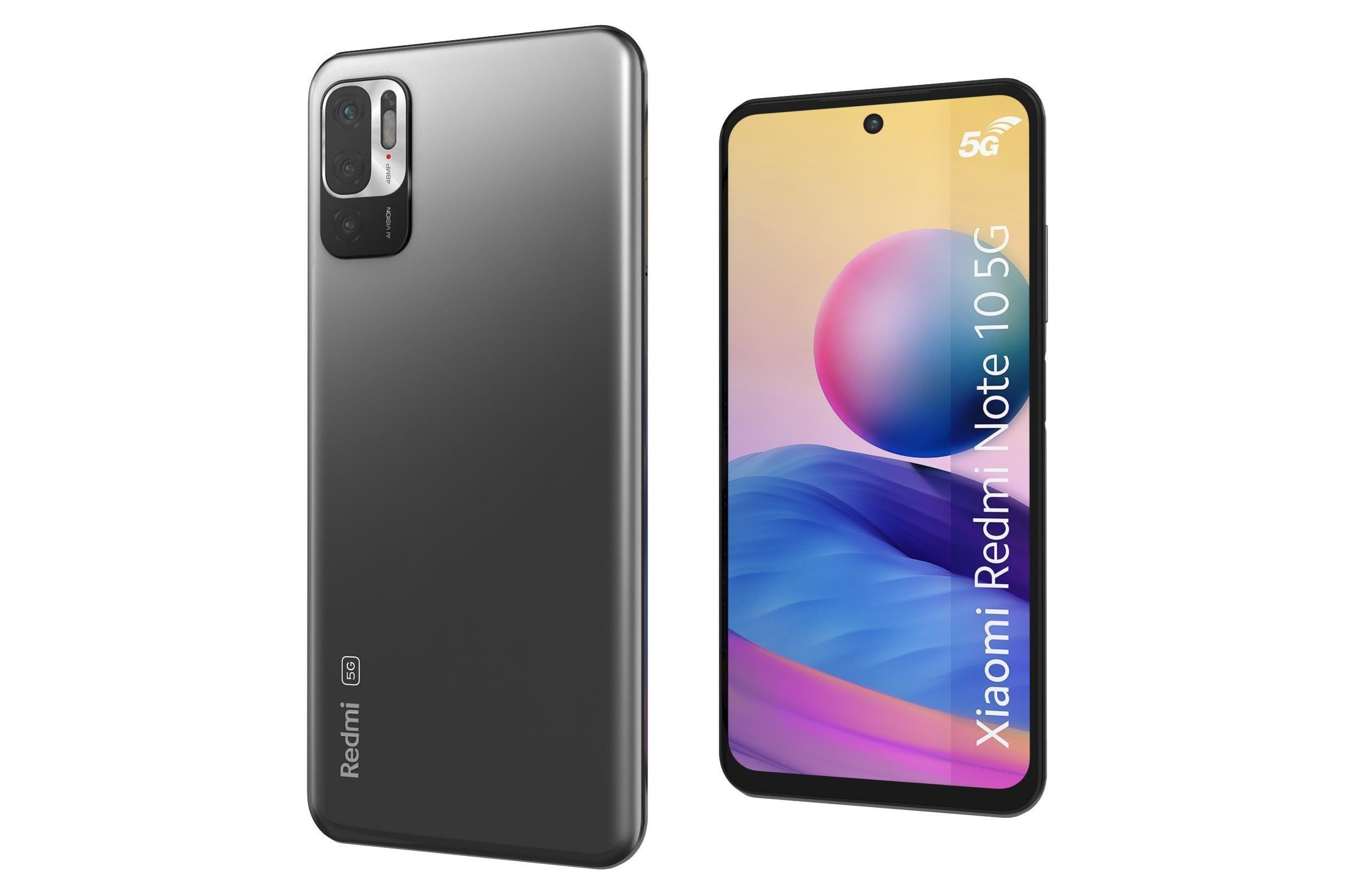 Xiaomi Redmi Note 10 5G Graphite Gray 3D model_8