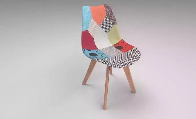 Multi Colour Fabric Chair