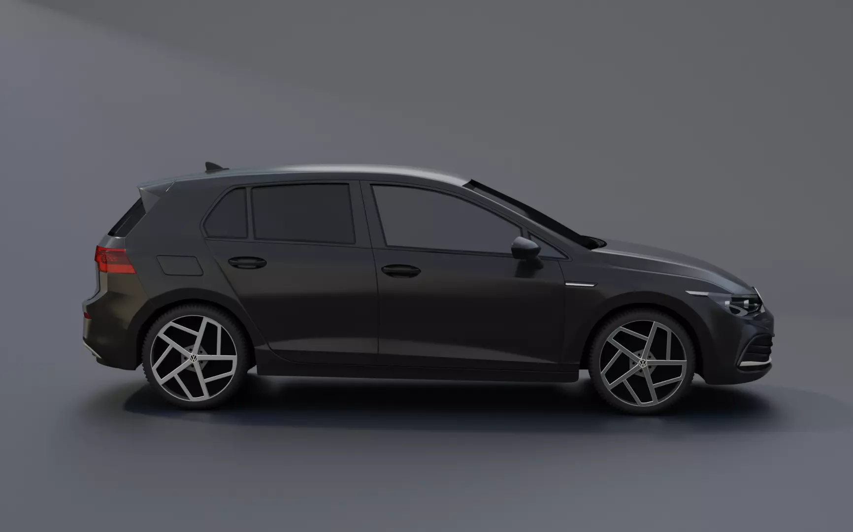 Volkswagen golf mk8 Low-poly 3D model
