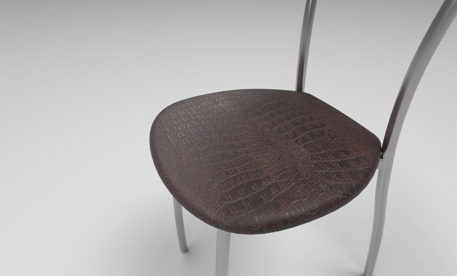 Crocodile Leather Chair 3D model_2