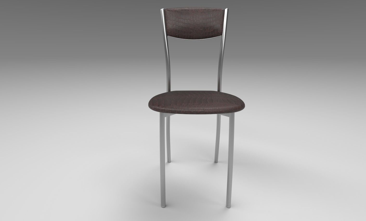 Crocodile Leather Chair 3D model_1