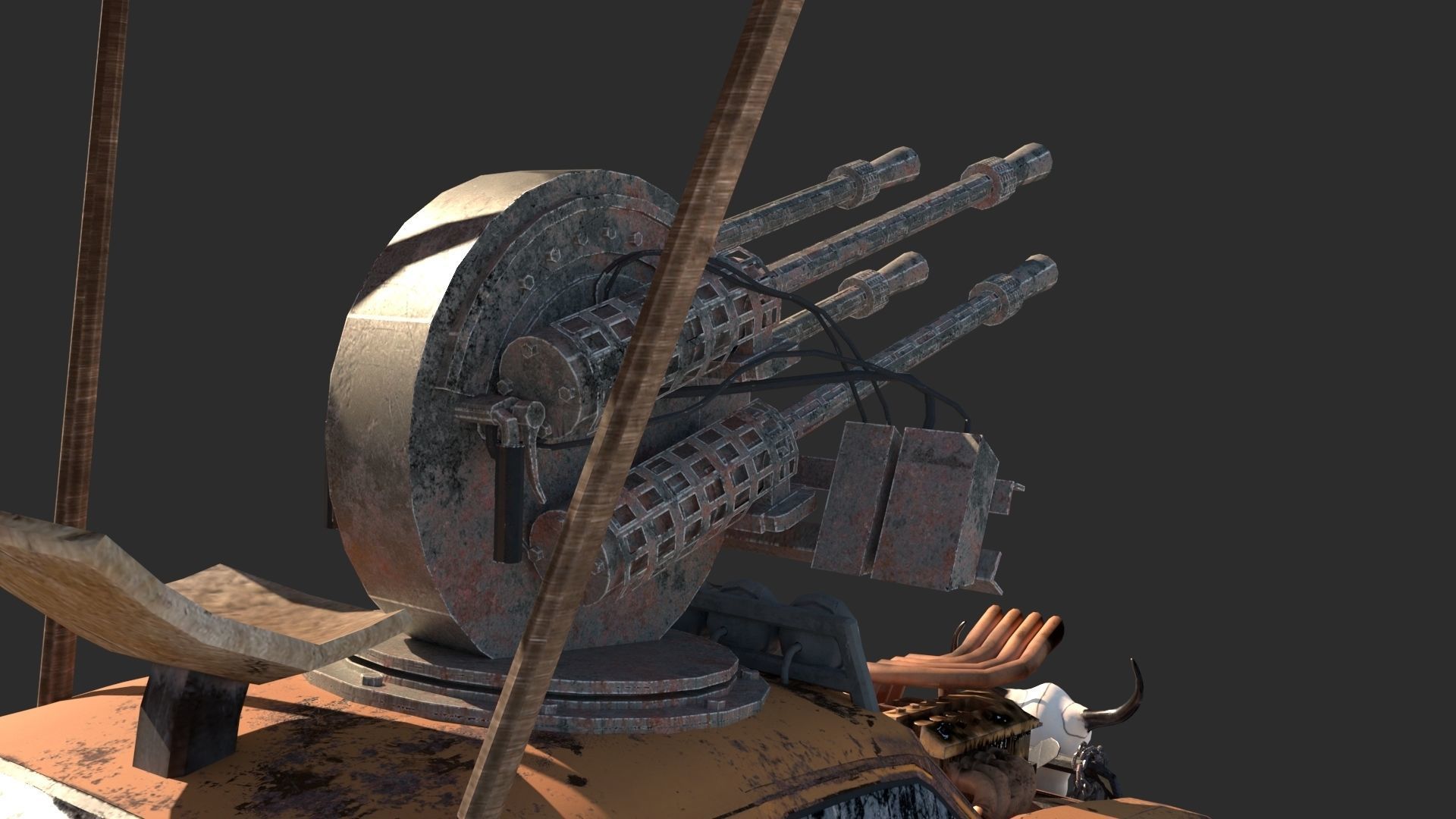 Mad max concept car 3D model_9