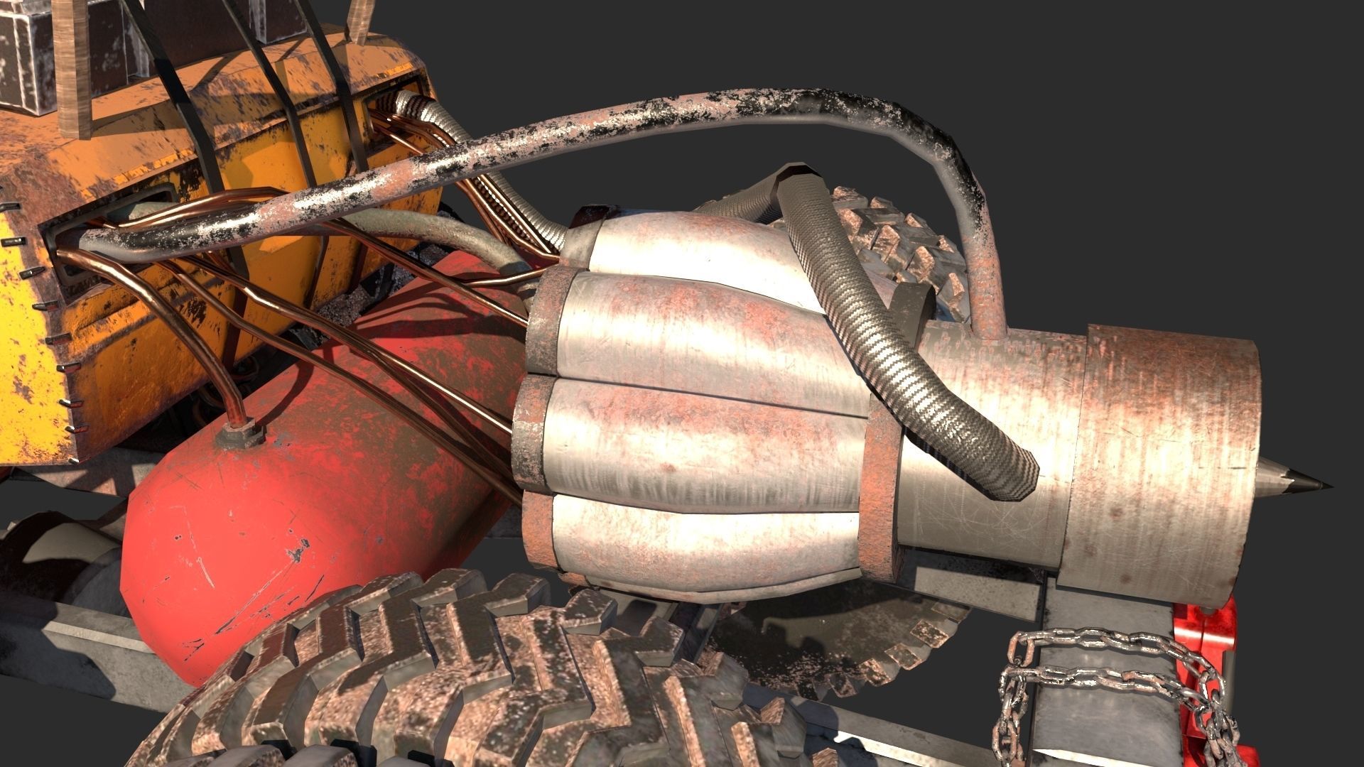 Mad max concept car 3D model_10