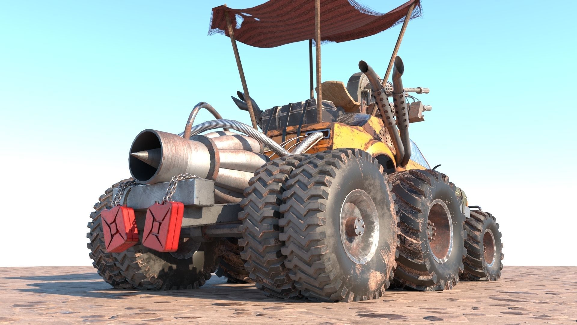 Mad max concept car 3D model_11