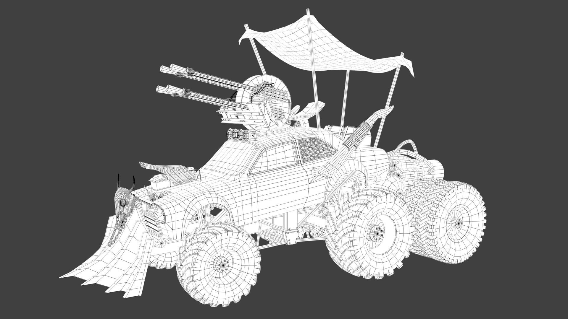 Mad max concept car 3D model_21