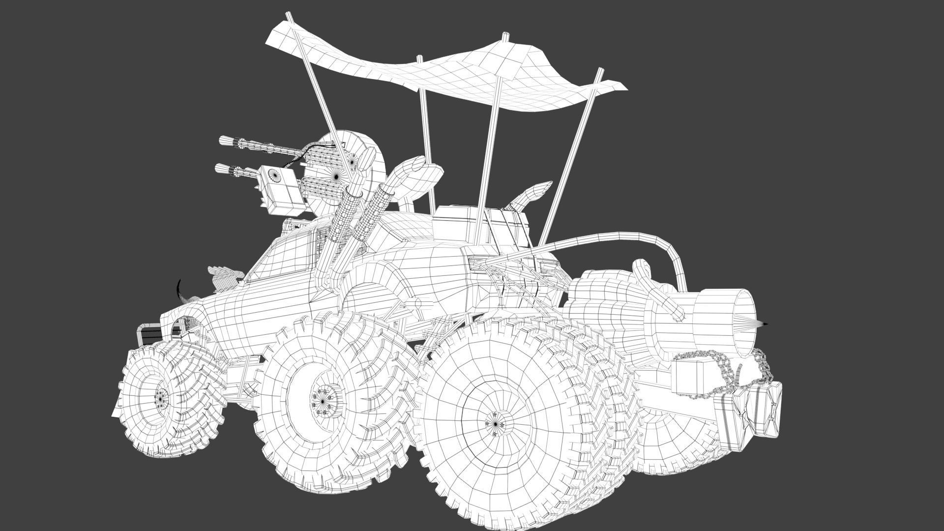 Mad max concept car 3D model_22