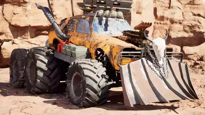 Mad max concept car 3D model