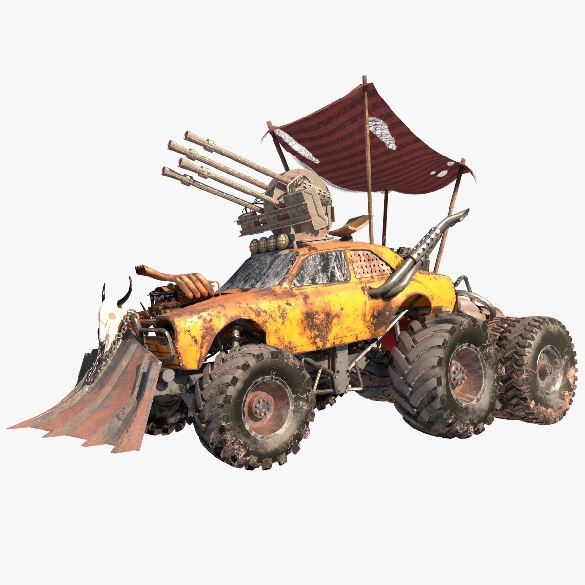Mad max concept car 3D model_8