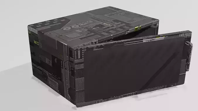 microwave futuristic computer case