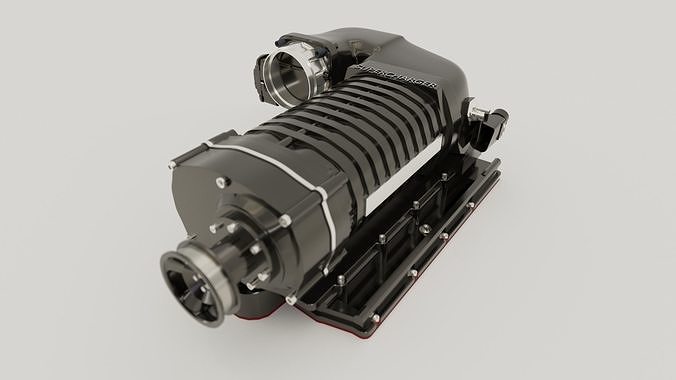 supercharger turbocharger 3D model