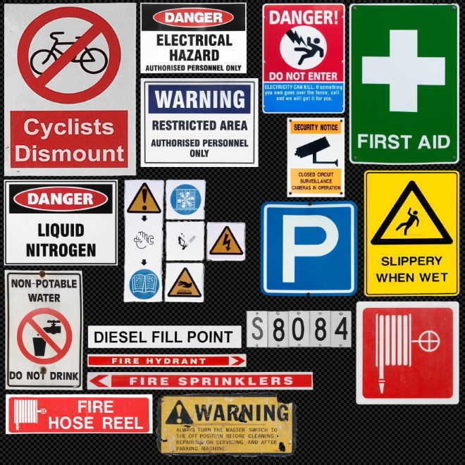 Various Signage Decals Texture_1