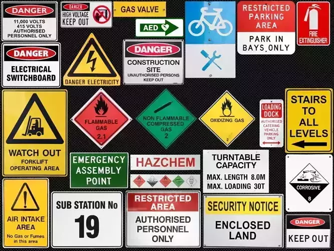 Various Signage Decals Texture